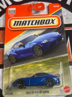 Matchbox 2023 Toyota GR Supra Toy Car - Blue